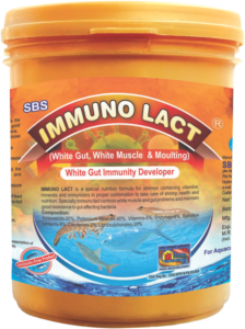 immuno is a special nutrition food for shrimps white-gut